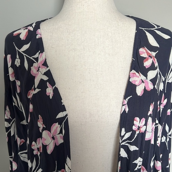 Billabong Salty Shoreline Kimono in Ink Size M/L - Picture 3 of 11